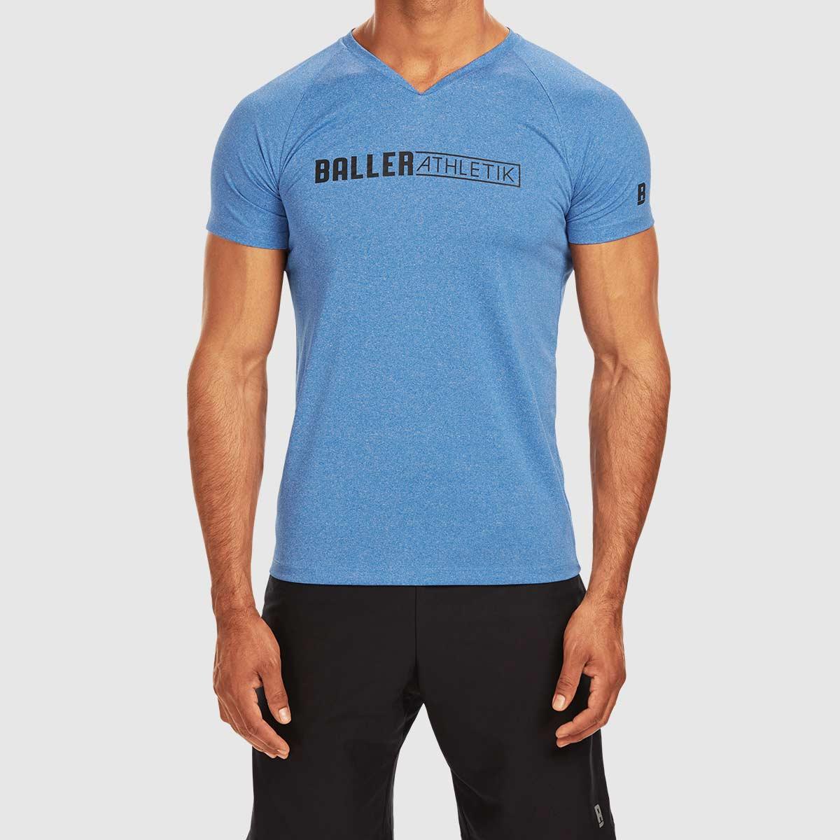 Raglan Fitted Tee - Blue - Baller Athletik