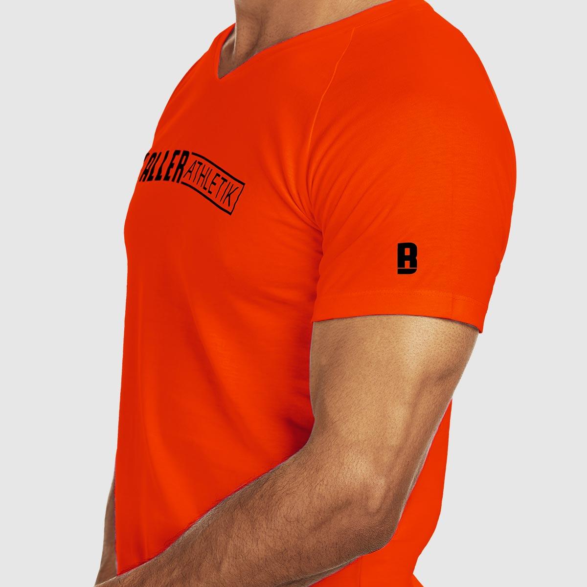 Raglan Fitted Tee - Neon Orange - Baller Athletik