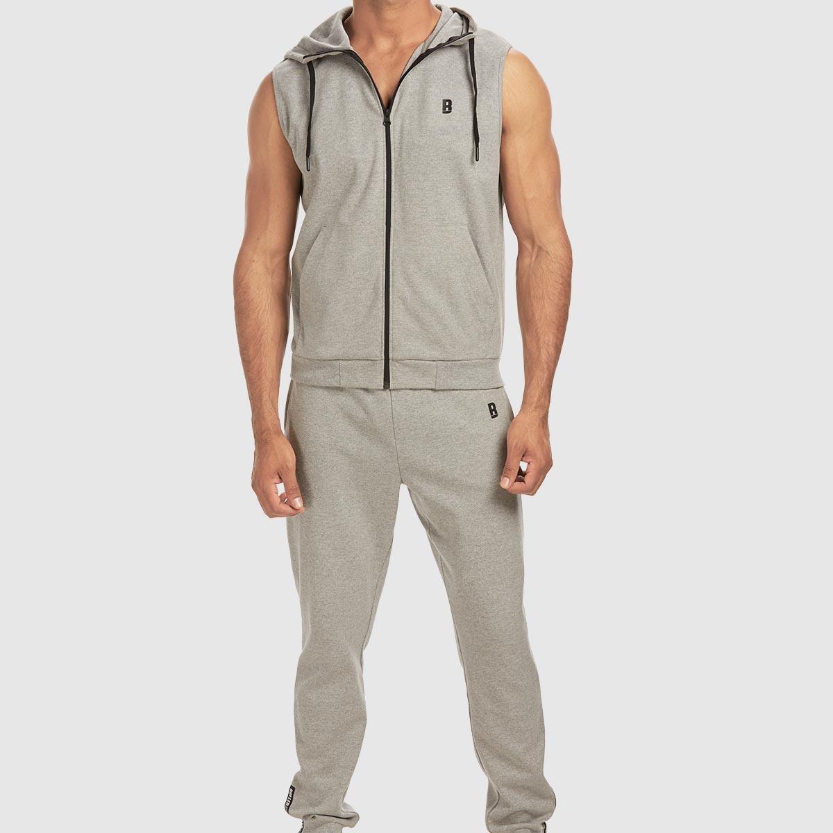 Sleeveless Hoodie - Grey - Baller Athletik