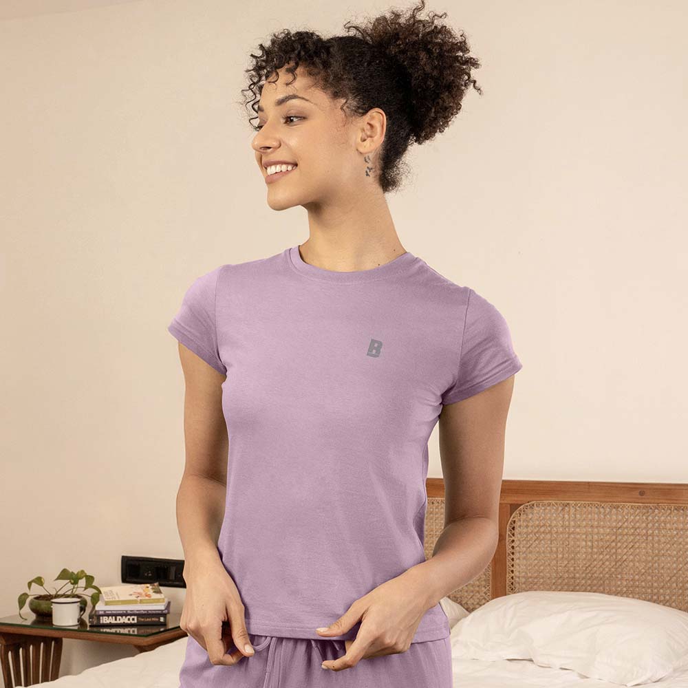 Lounge Life Sleepwear Top for Women - Blush
