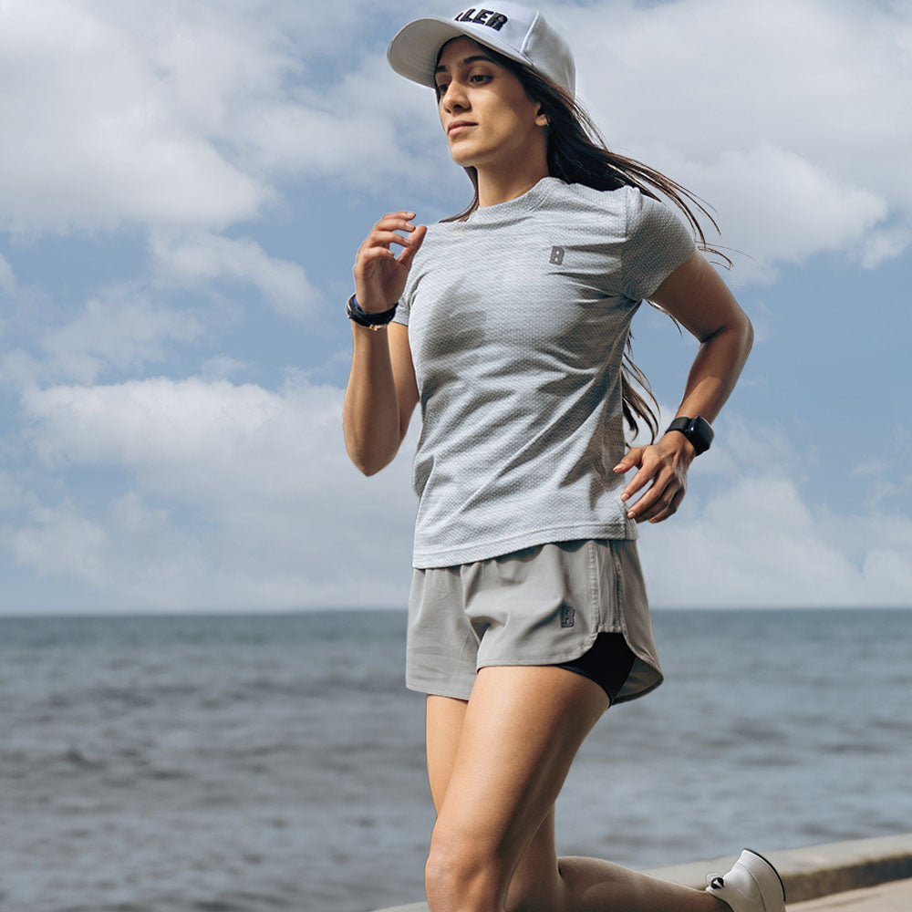 Boost Tee Women - Light Grey