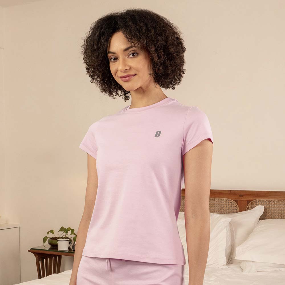 Lounge Life Sleepwear Top for Women - Pink