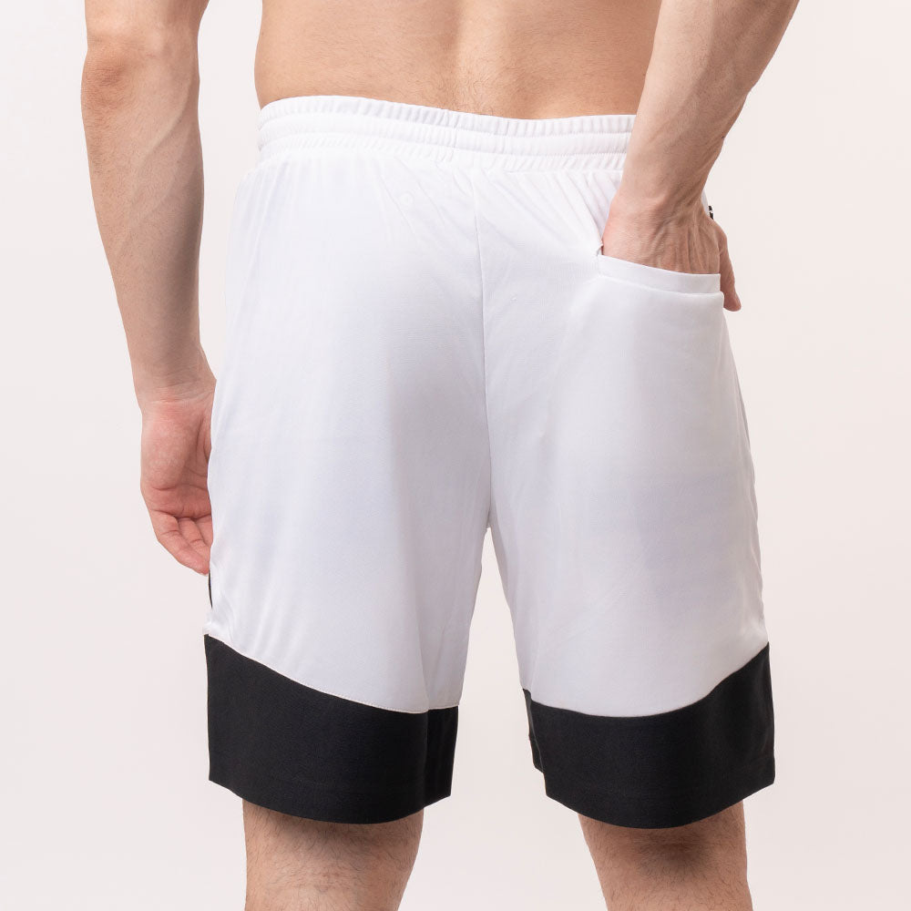 Colourblock Shorts - Black White