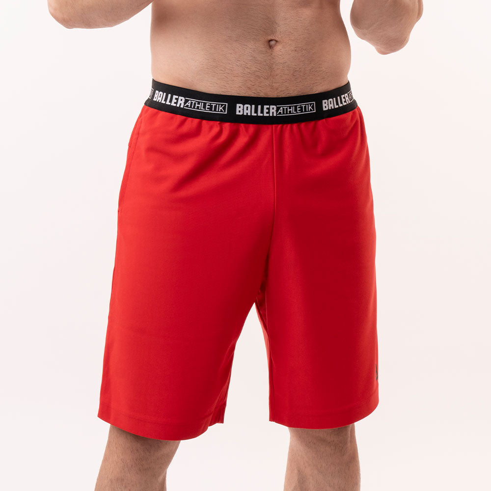 Flame Red Fitness Shorts Men