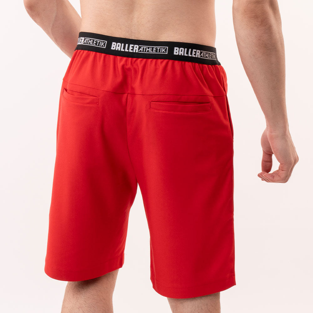 Flame Red Fitness Shorts Men