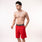Flame Red Fitness Shorts Men