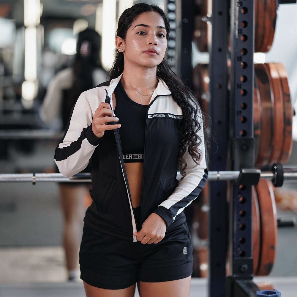 Signature Zip Up - Black and White