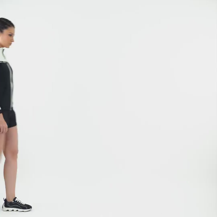 Signature Zip Up - Black and White