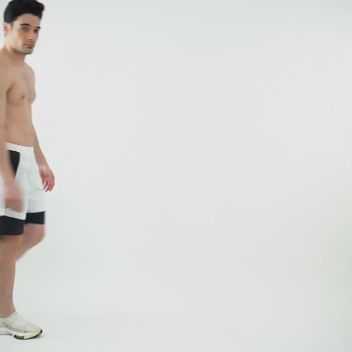 Colourblock Shorts - Black White