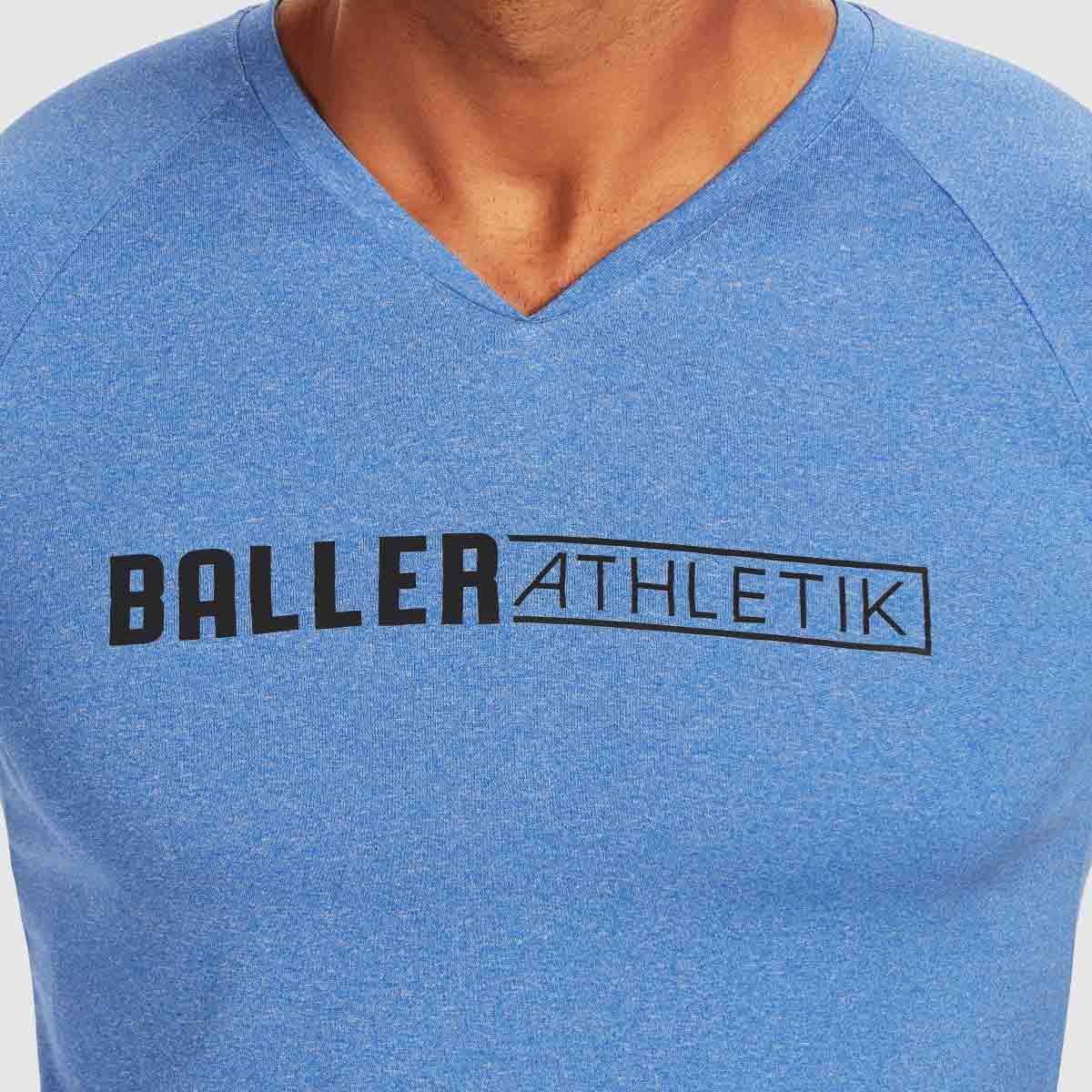 Raglan Fitted Tee - Blue - Baller Athletik