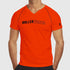 Neon Orange Raglan Fitted Tee for Men