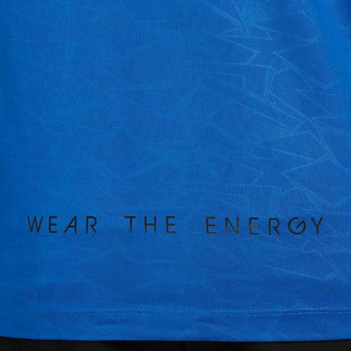 Electric Blue V Neck T Shirt Mens for Men