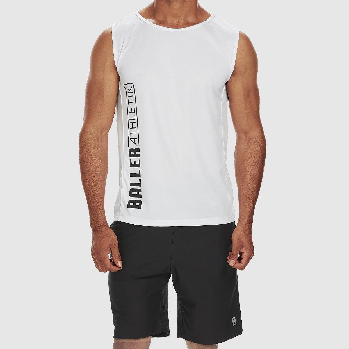 White Muscle Tank for Men
