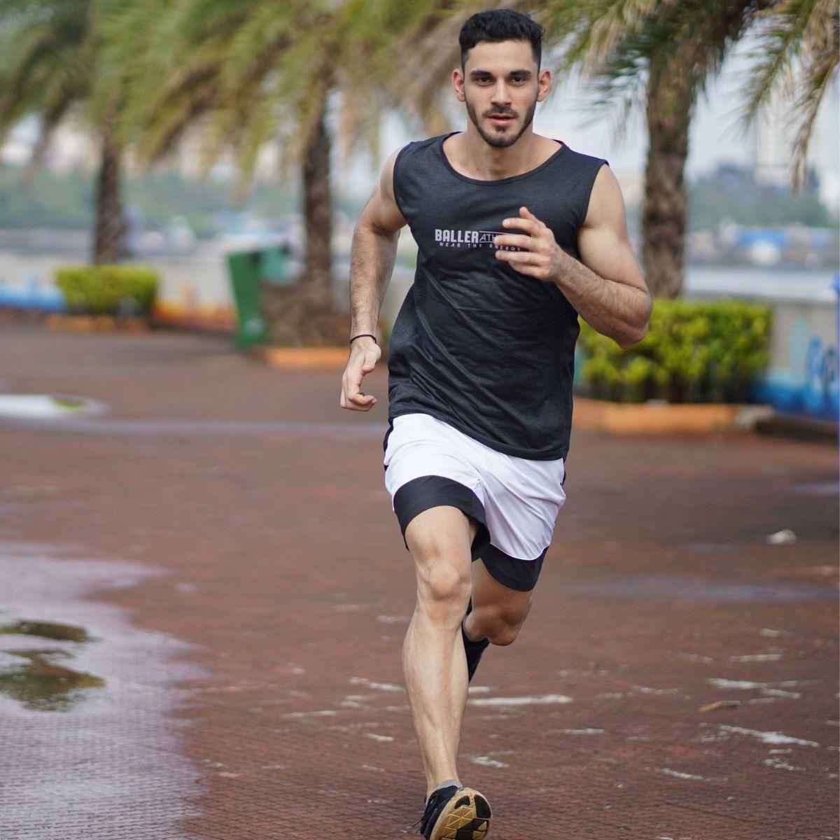 Charcoal Grey Muscle Tank for Men