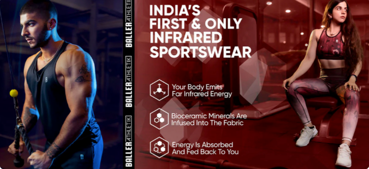 India's 1st & Only Infrared Sportswear That Recycles Your Energy For More Action & Productivity