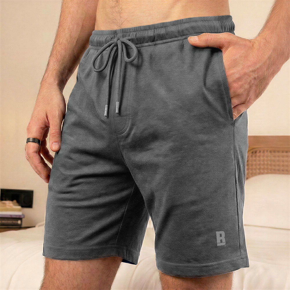 Lounge Life Sleep Shorts for Men - Steel Grey