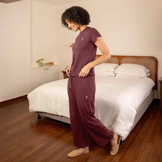 Lounge Life Pyjamas for Women - Berry