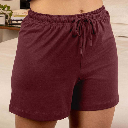 Lounge Life Sleep Shorts for Women - Berry