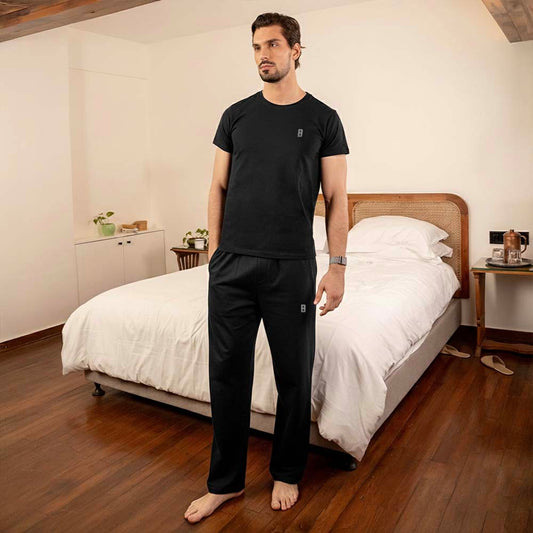 Lounge Life Pyjamas for Men - Black