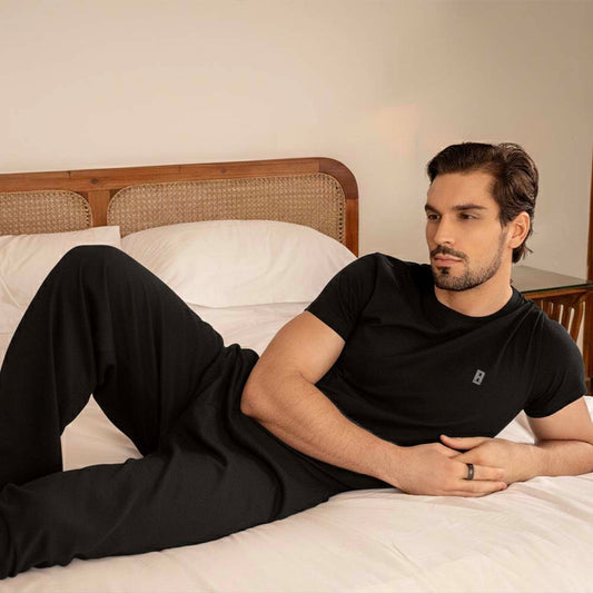 Lounge Life Pyjamas for Men - Black