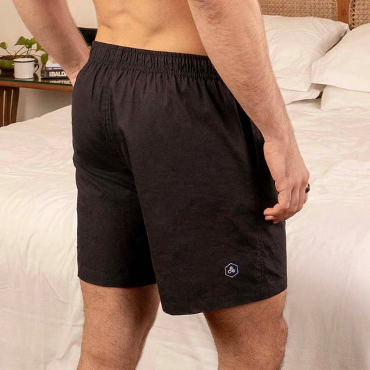 PureChill Sleep Shorts for Men - Black
