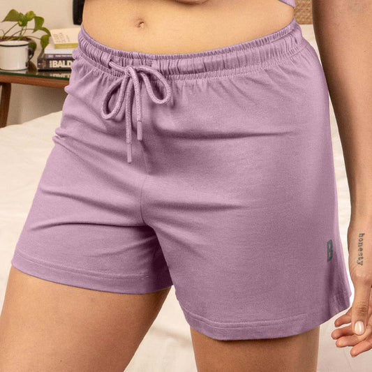 Lounge Life Sleep Shorts for Women - Blush