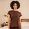 Lounge Life Sleepwear Top for Women - Coffee