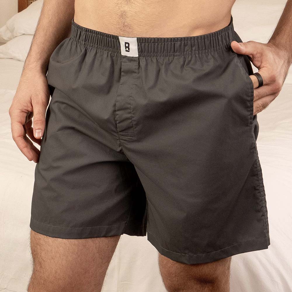 PureChill Sleep Shorts for Men - Dark Grey