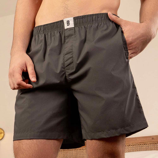 PureChill Sleep Shorts for Men - Dark Grey