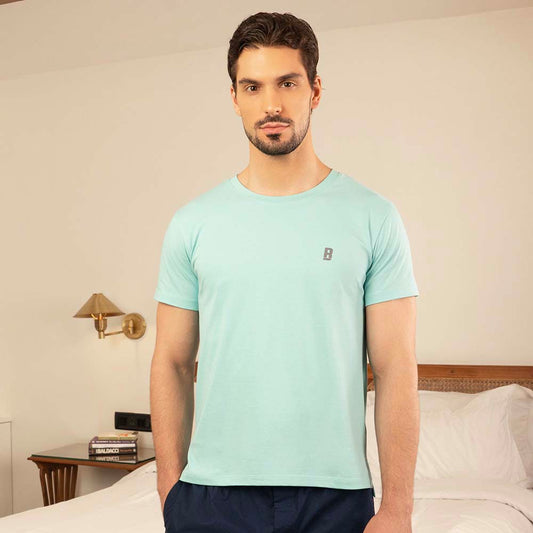 Lounge Life Sleepwear Top for Men - Mint