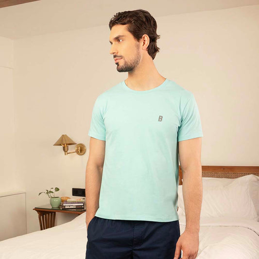 Lounge Life Sleepwear Top for Men - Mint