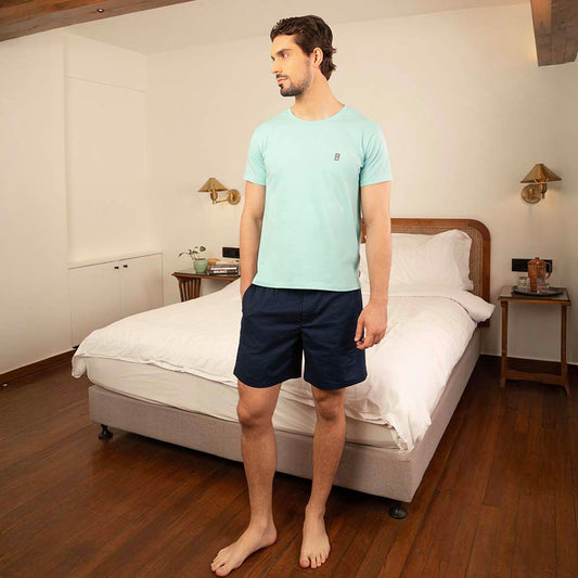 Lounge Life Sleepwear Top for Men - Mint