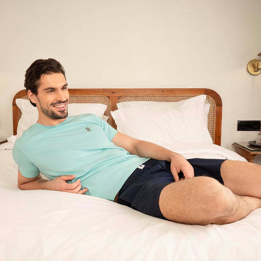 Lounge Life Sleepwear Top for Men - Mint