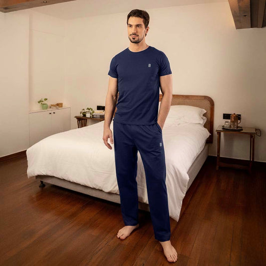 Lounge Life Pyjamas for Men - Navy