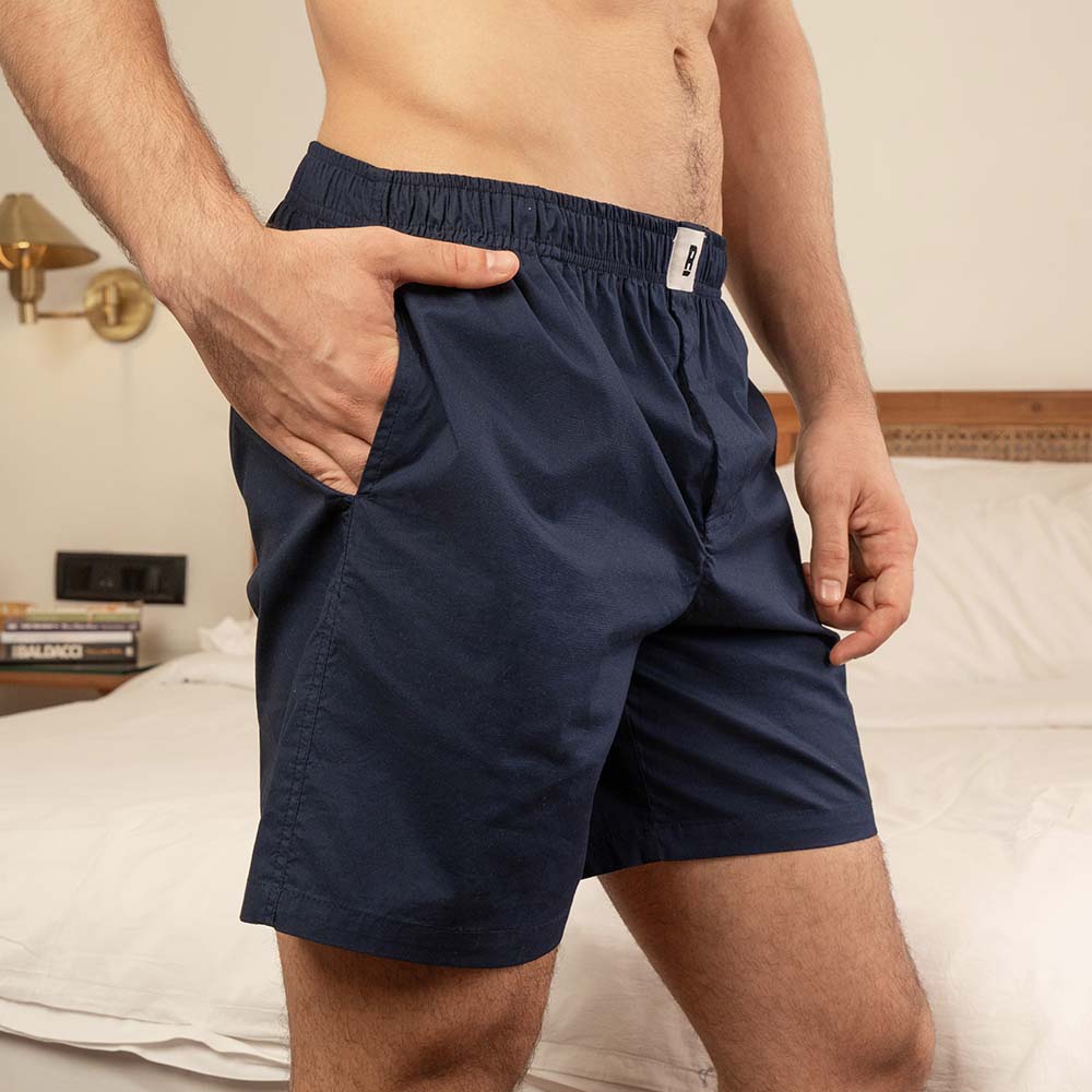 PureChill Sleep Shorts for Men - Navy