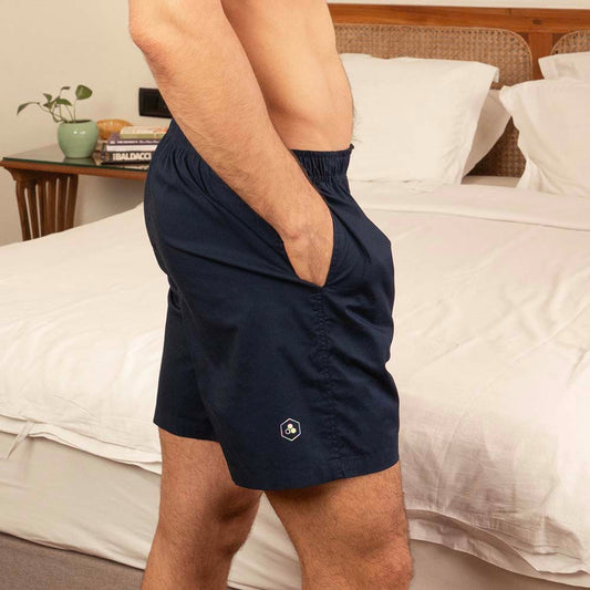 PureChill Sleep Shorts for Men - Navy