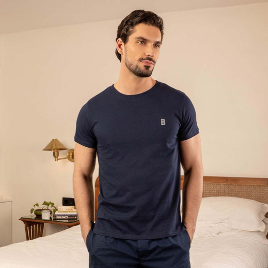 Lounge Life Sleepwear Top for Men - Navy
