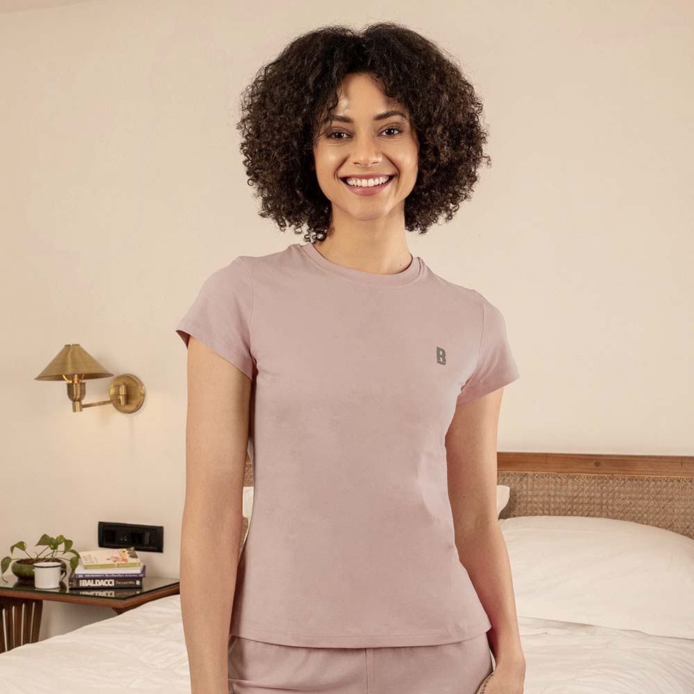 Lounge Life Sleepwear Top for Women - Nude
