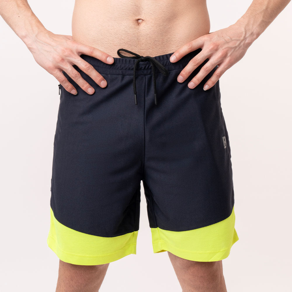 Colourblock Shorts - Blue Lime