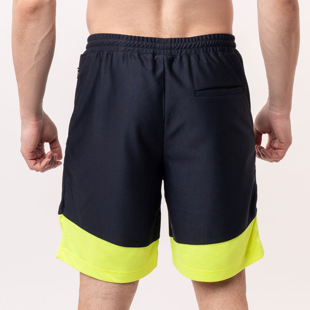 Colourblock Shorts - Blue Lime