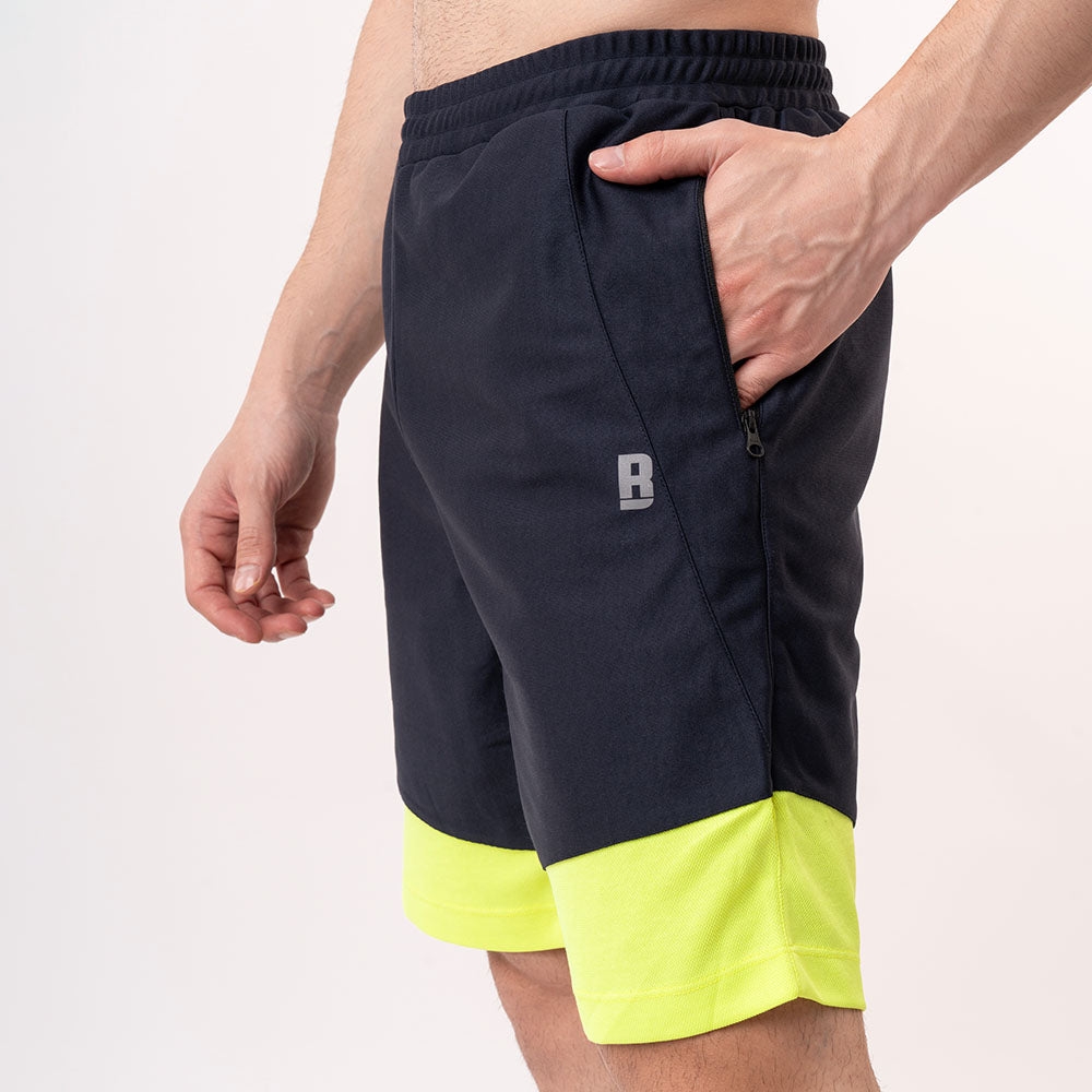 Colourblock Shorts - Blue Lime