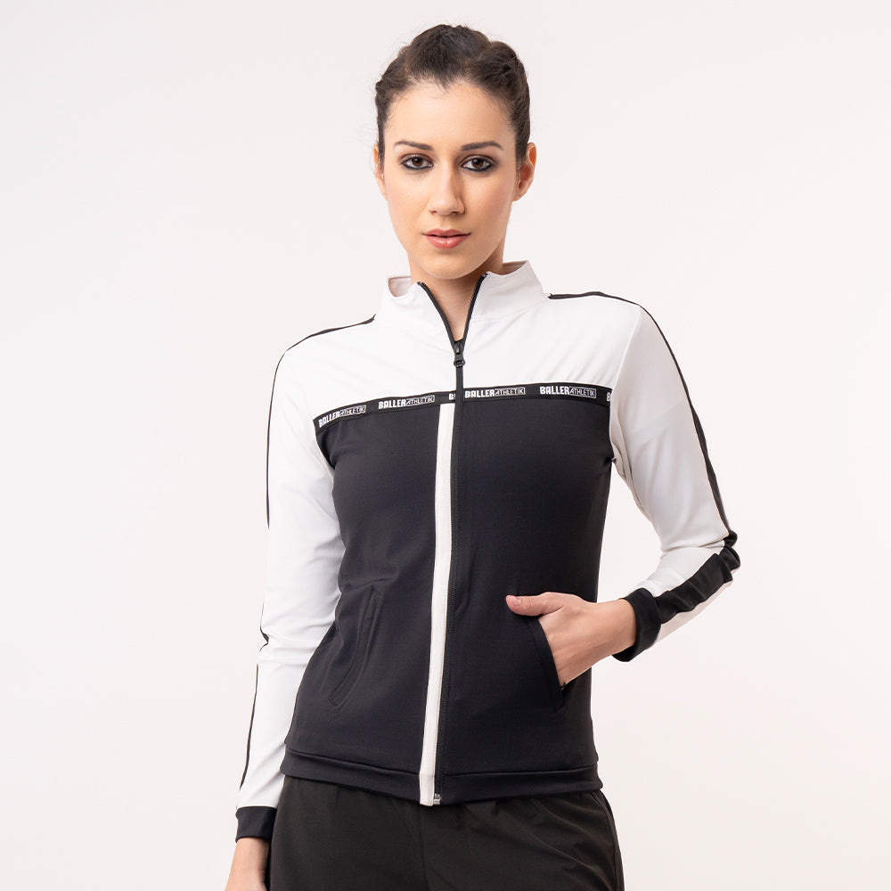 Signature Zip Up - Black and White