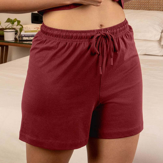 Lounge Life Sleep Shorts for Women - Sangria