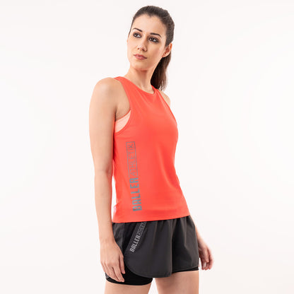 PowerPace Racerback in Coral for Women