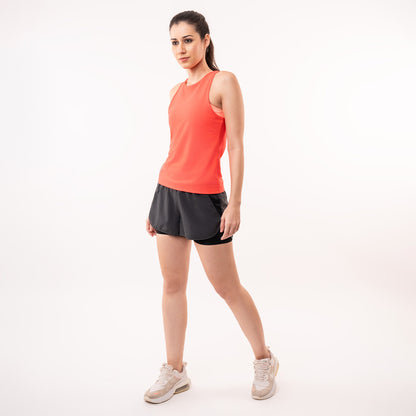 PowerPace Racerback in Coral for Women