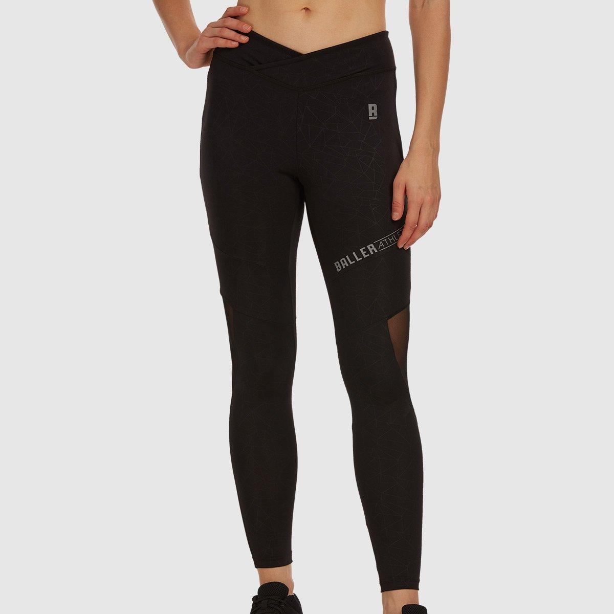 V Waist Tights - Black - Baller Athletik