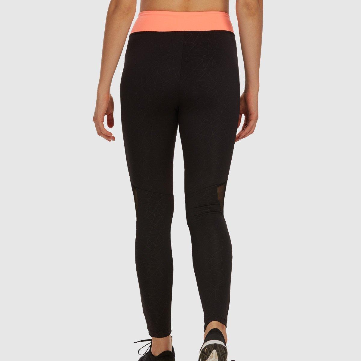 V Waist Tights - Black and Coral - Baller Athletik