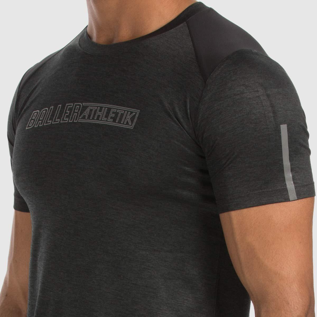 Crew Neck Tee - Charcoal Grey - Baller Athletik