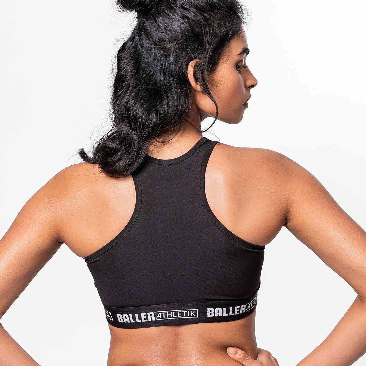 Crossover Sports Bra - Removable Pads - Coal