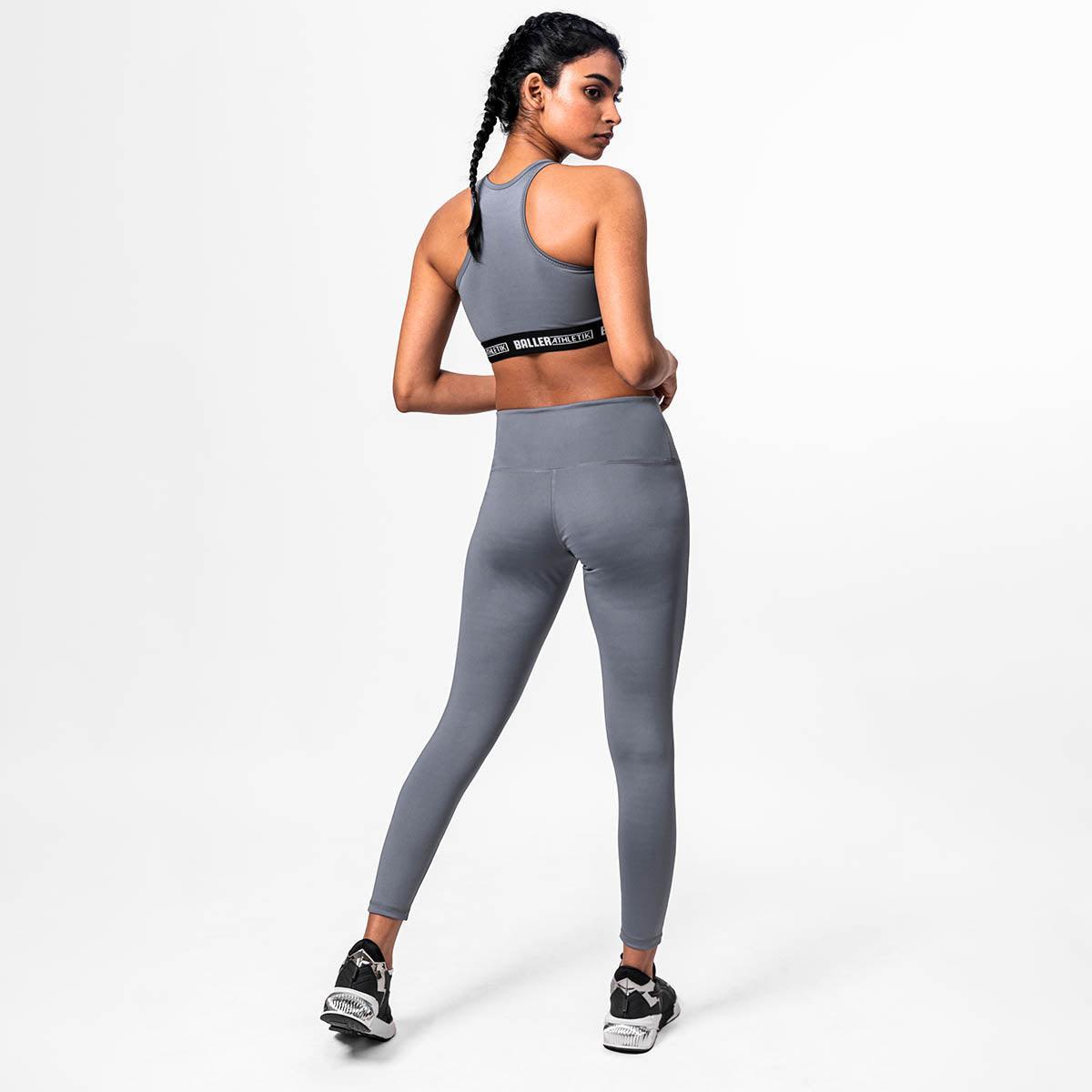 Racerback Sports Bra - Grey